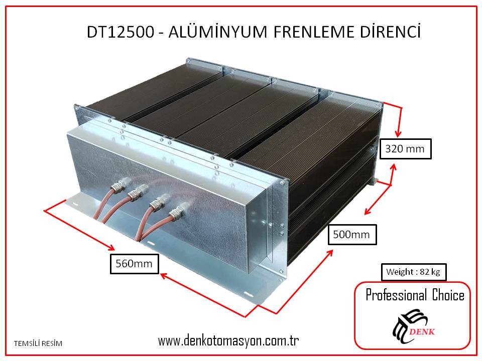 DT12500 - ALÜMİNYUM FRENLEME DİRENCİ