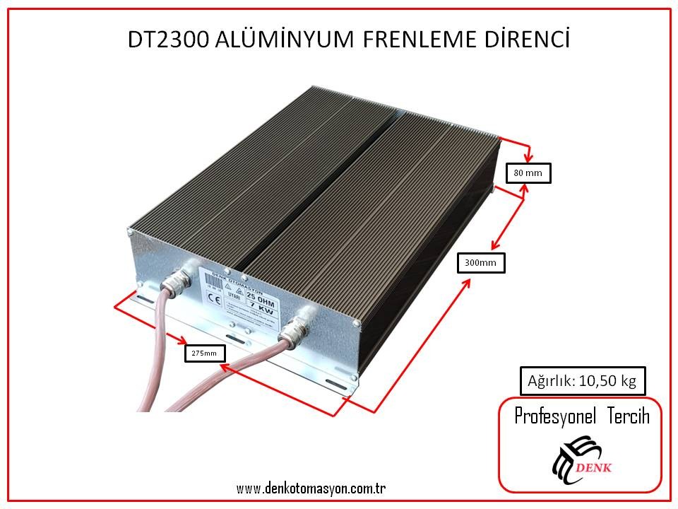 DT2300 -  ALÜMİNYUM FRENLEME DİRENCİ