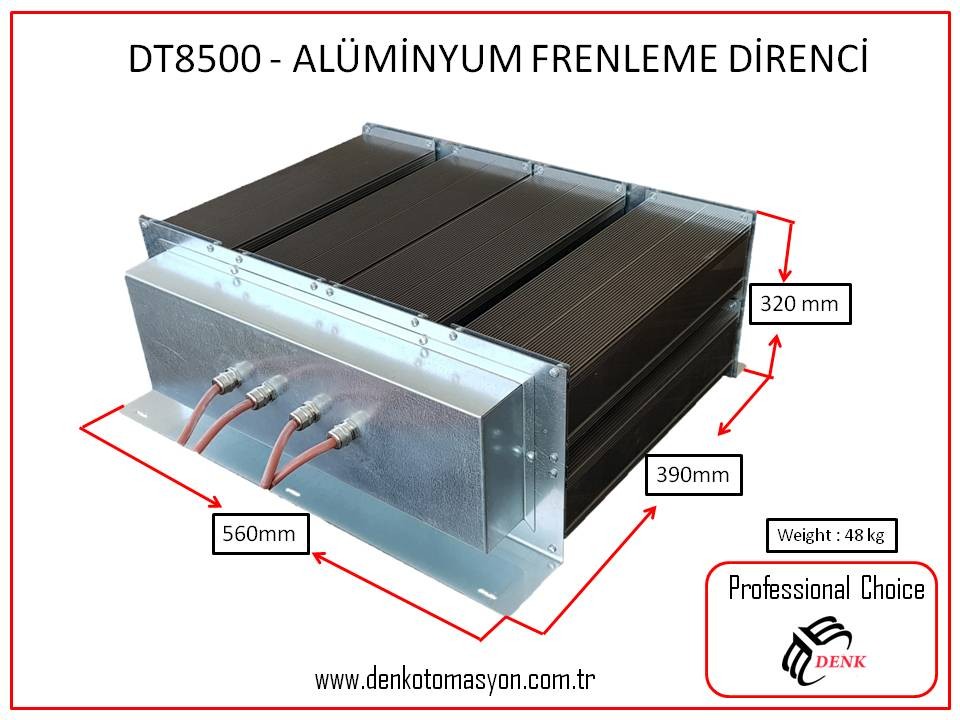 DT8500 - ALÜMİNYUM FRENLEME DİRENCİ